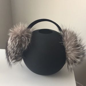 Saks Fifth Avenue fox fur ear muffs
